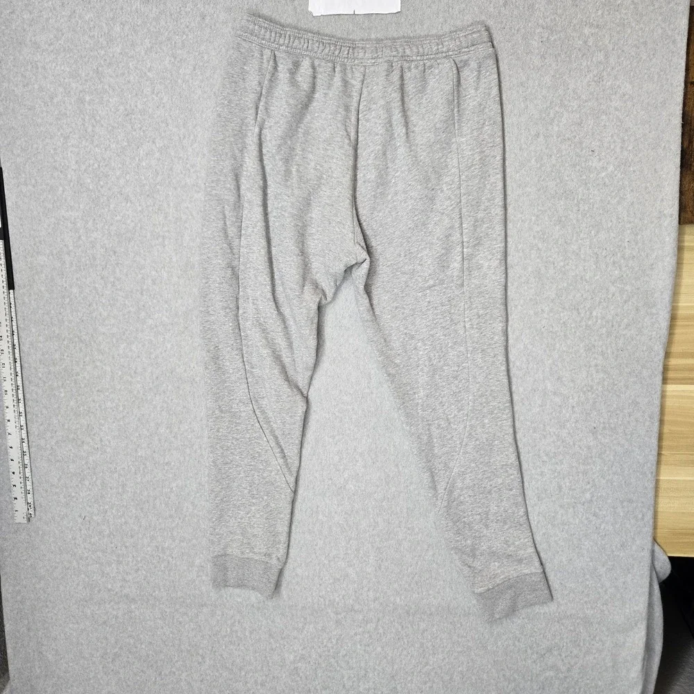 Adidas Men Activewear Pants L Gray Sweatpants Fleece HP1949 Logo 28